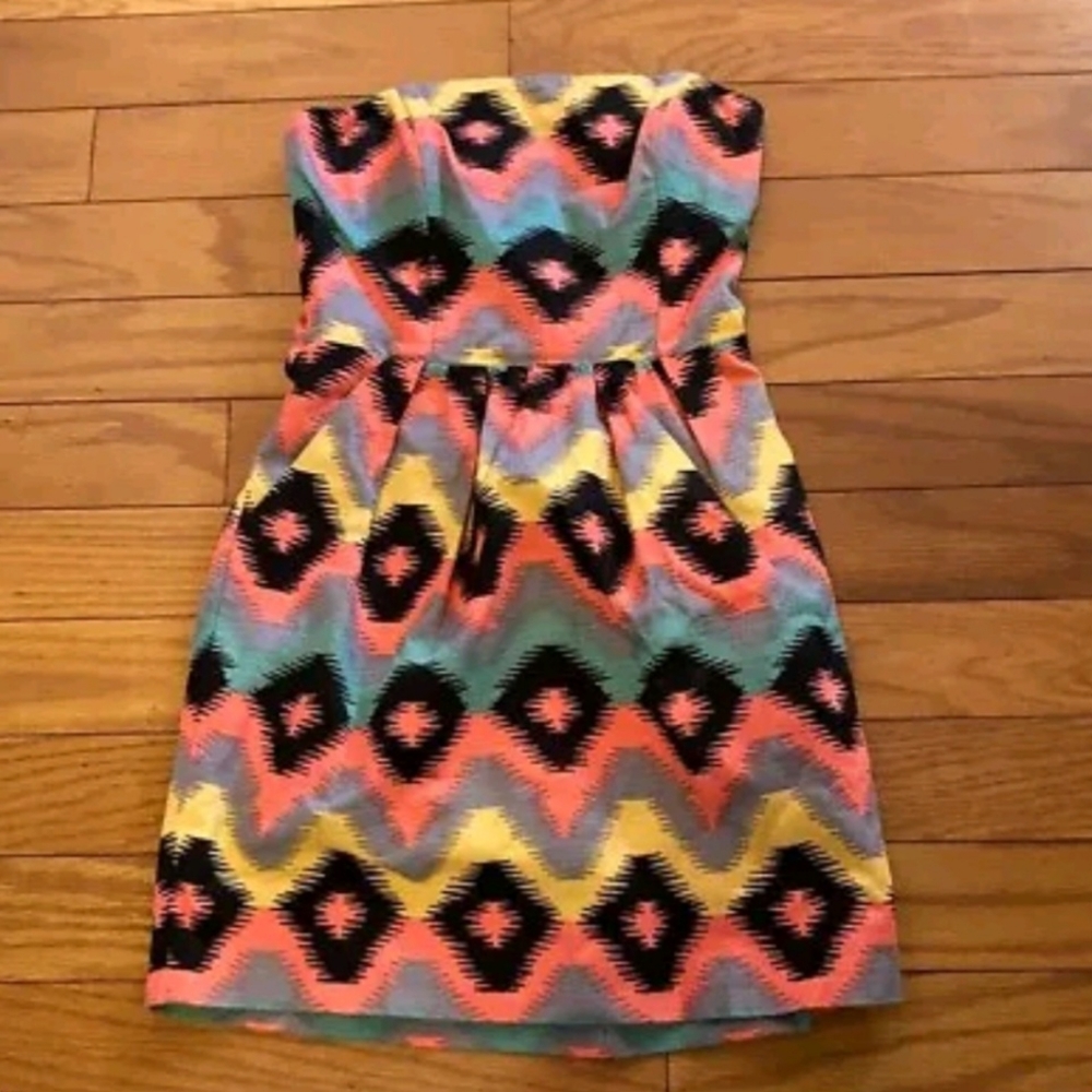 RACHEL Rachel Roy Strapless Mini Dress